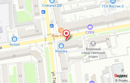 Магазин канцелярских товаров Кнопка на улице Пушкина на карте