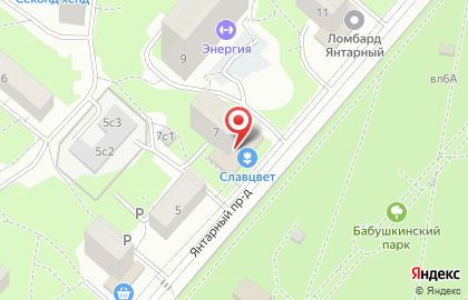 Компания Славцвет в Лосиноостровском районе на карте