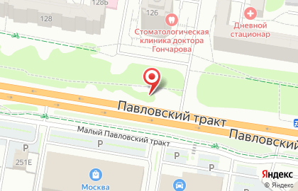 Рекламный щит, РГ Торговая Марка на Павловском тракте на карте