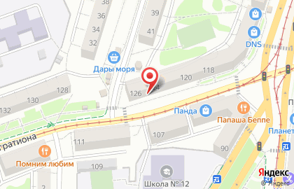 Продовольственный магазин на улице Багратиона на карте