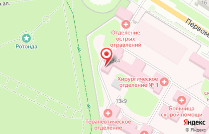 Тульский государственный университет на Первомайской улице на карте