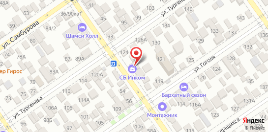 Страховой брокер Инком на Астраханской улице на карте
