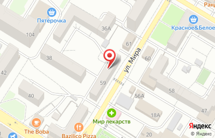 Продуктовый магазин Стер-х на улице Мира на карте