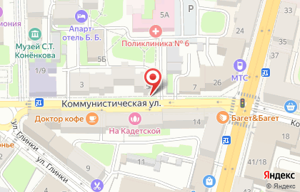Газета Все для Вас на Коммунистической улице на карте