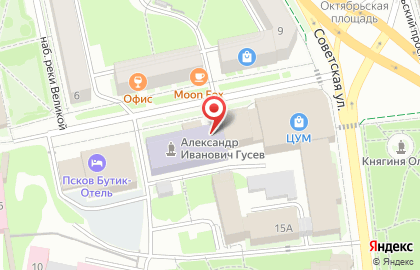 Псковская областная универсальная научная библиотека на карте