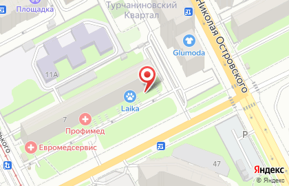 Строительная компания АСТ в Ленинском районе на карте