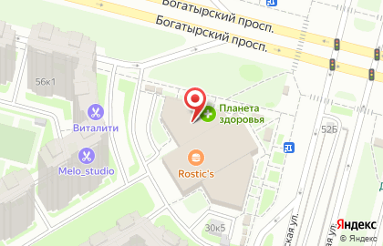 Кафе Sushi Master на Богатырском проспекте на карте
