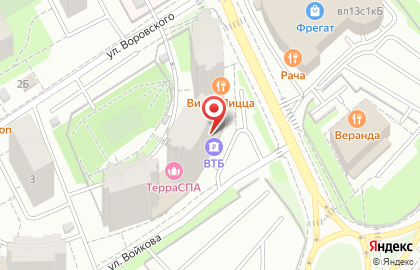 Банкомат ВТБ на улице Воровского в Мытищах на карте