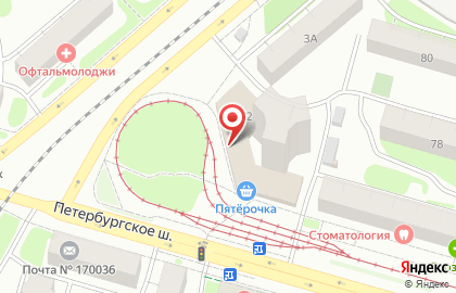 Лит.Ра на Петербургском шоссе на карте
