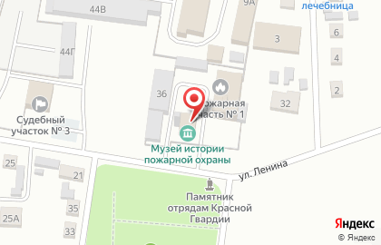 Музей истории пожарной охраны на проспекте Ленина на карте