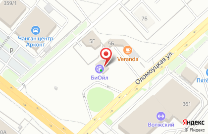 АЗС Башнефть на Оломоуцкой улице на карте