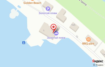 Клуб-отель Золотой пляж в Челябинске на карте