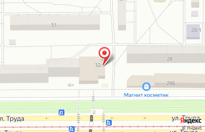 Банкомат КУБ на улице Труда, 32а на карте