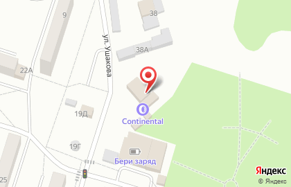 Ресторан Волна на улице Ушакова на карте