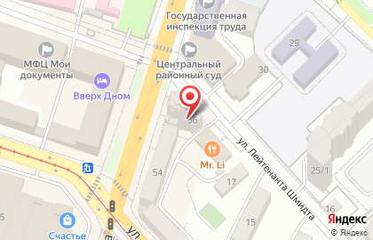 Мебельный салон Auroom в Кировском районе на карте