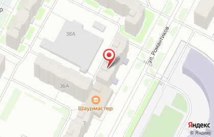 Центр общественного доступа на улице Романтиков на карте
