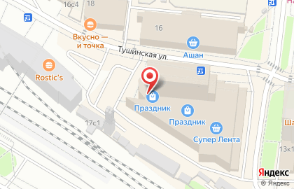 Служба курьерской доставки СберЛогистика в Покровском-Стрешнево на карте