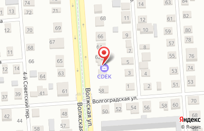 Служба доставки Cdek на Волжской улице на карте