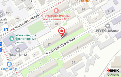 Продовольственный магазин Агрокомплекс на улице Братьев Дроздовых на карте