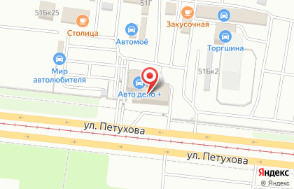 Автокомплекс, ООО Март-сервис на улице Петухова на карте