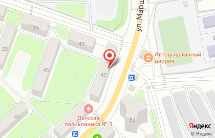Магазин Запчасти на улице Маршала Жукова на карте