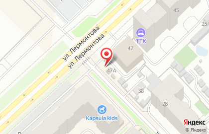 Цветочный салон Сибэкки на улице Лермонтова на карте