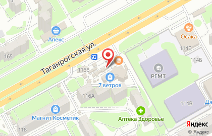 Магазин фастфудной продукции на Таганрогской улице на карте