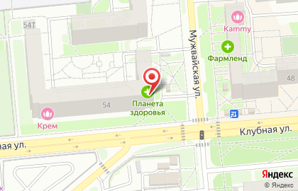 Аптека Опека на Клубной улице, 54 на карте