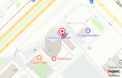 Шинный центр Колеса Даром в Набережных Челнах на карте