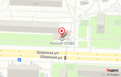 Пансионат Почта России в Северном Медведково на карте