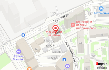 Многопрофильный медицинский центр Московская клиника на карте