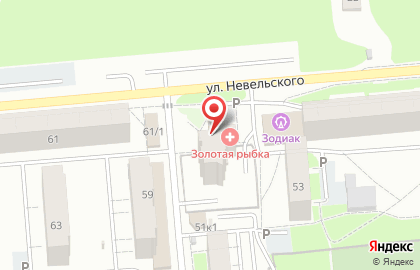 Фирменный магазин Медный Великан на улице Невельского на карте