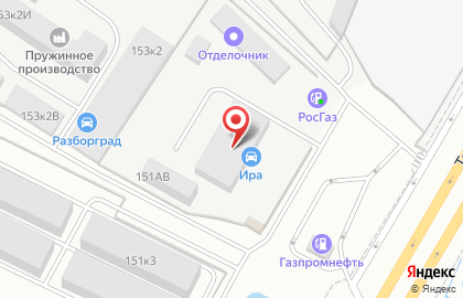 Автосервис ИРА в Красносельском районе на карте
