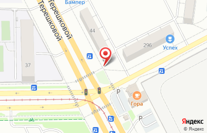 Компания Мир страхования на улице Терешковой на карте