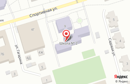 Средняя общеобразовательная школа №2 пгт. Усть-Кинельский на карте