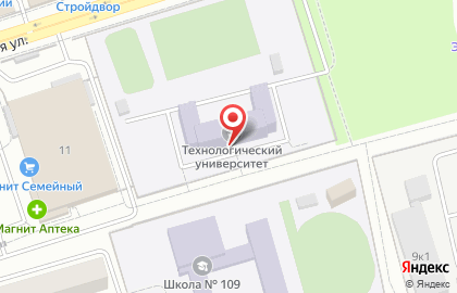 Южно-Уральский технологический университет на Кожзаводской улице на карте