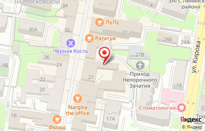 Медицинский центр Эскулап на Московской улице на карте