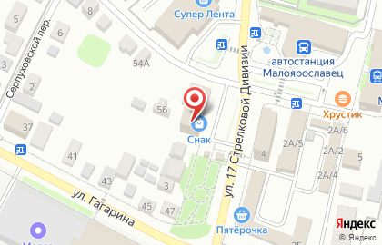 Служба заказа транспорта Тройка в Малоярославце на карте