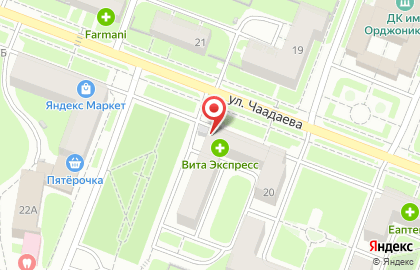 Торгово-сервисный центр в Московском районе на карте