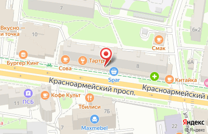 Банкомат МИнБанк на Красноармейском проспекте на карте