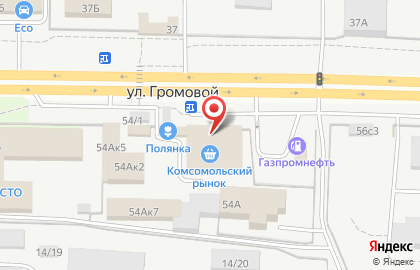 Продовольственный магазин Санчелеевские полуфабрикаты на улице Громовой на карте