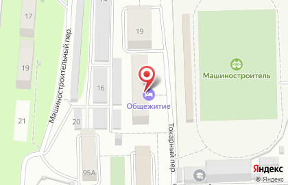 Общежитие Кировский авиационный техникум на улице Розы Люксембург на карте