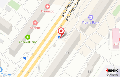 Цветочная мастерская Барбарис на улице Пермякова на карте