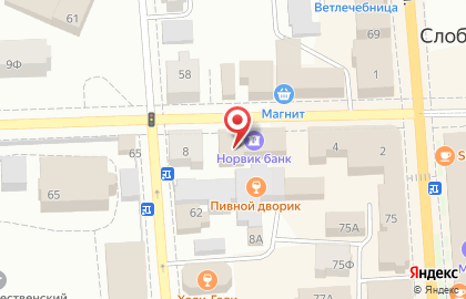 Норвик Банк в Кирове на карте