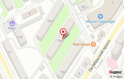 Продуктовый магазин Изюминка, продуктовый магазин на Октябрьском проспекте на карте