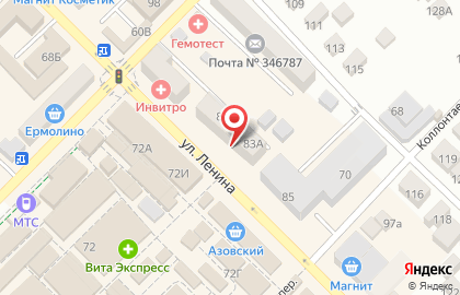 Магазин Аскона в Ростове-на-Дону на карте