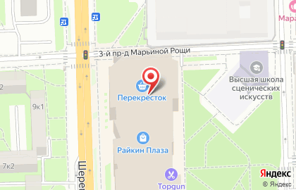 Салон связи Yota на Шереметьевской улице на карте