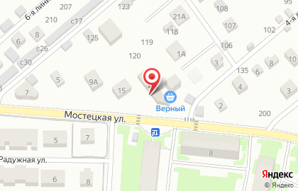 Универсам Верный на Мостецкой улице на карте