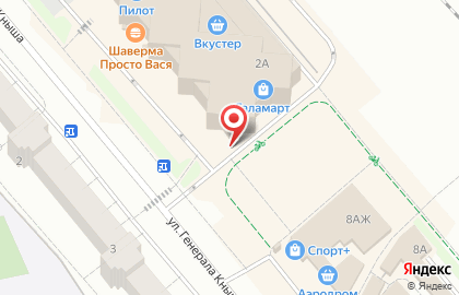 Туристическое агентство Вояж на улице Генерала Кныша на карте