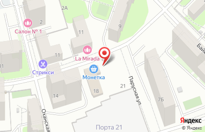 Супермаркет Монетка в Кировском районе на карте